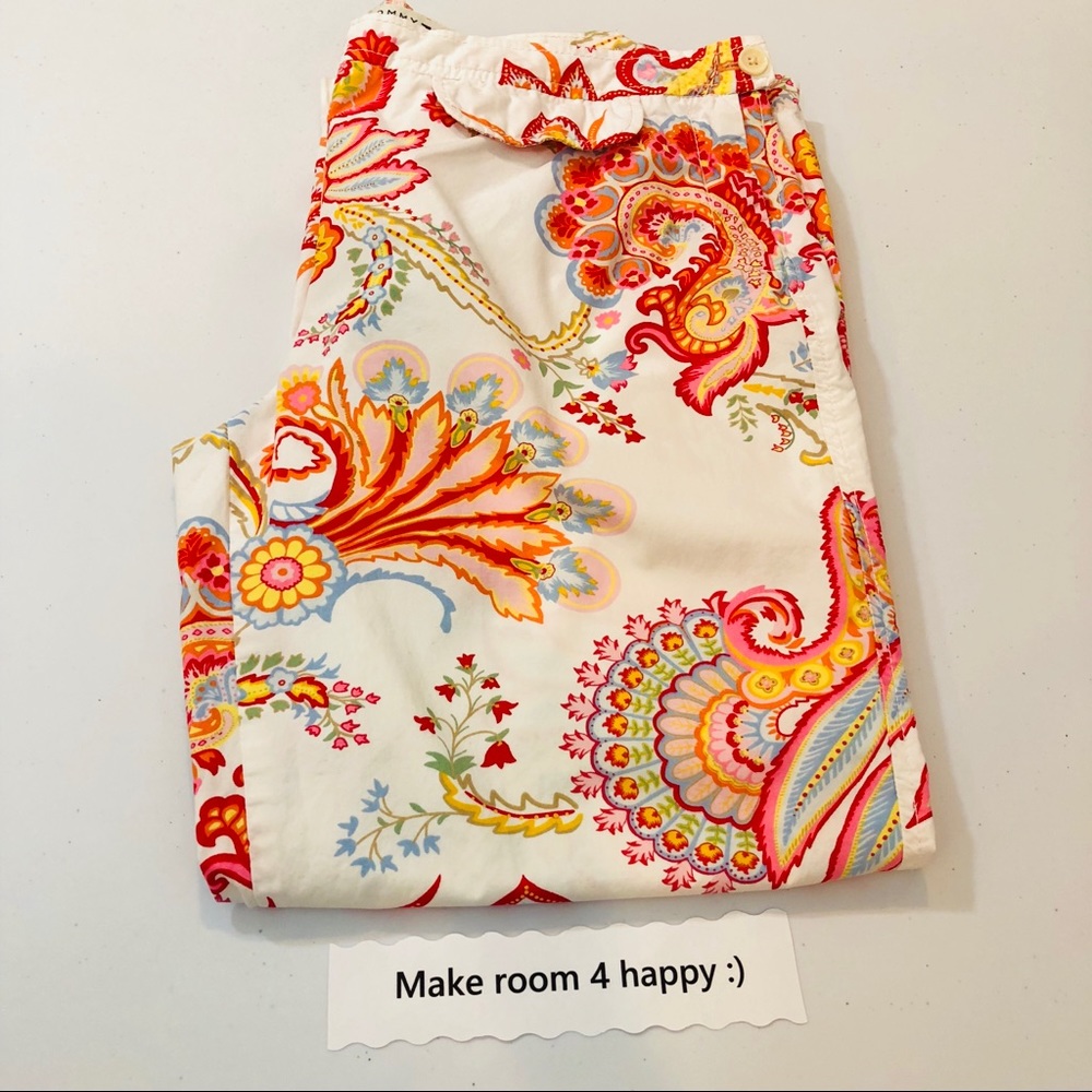 Tommy Hilfiger paisley capris Size 6